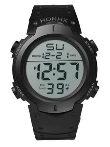 Men's Outdoor LED Watch, Large Display Multifunctional Electronic Wristwatch, Cold Light Technology, Durable Design for Active Lifestyle