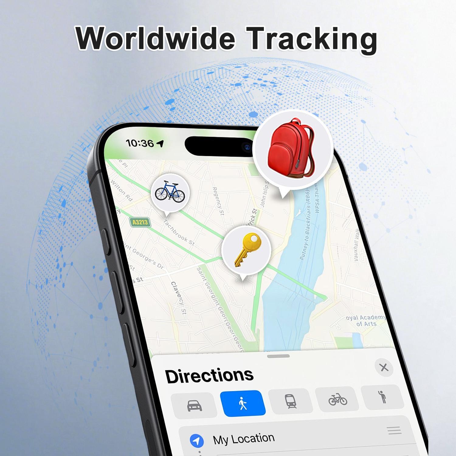 Ultra Slim Tracker Card Tag(iOS Only),Wireless Charging,Smart GPS Tracker Compatible with Apple Find My Wallets Finder Tracking Cards Tags, Keep Track Item Locator of Luggage, Passport, Purse, Backpack,No fee and app