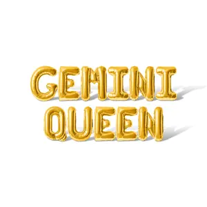Letter Balloons - GEMINI QUEEN 16" Inch Alphabet Letters Foil Mylar Balloon Birthday Party Banner