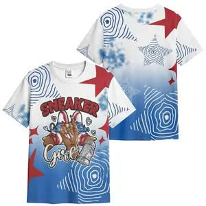 MatchYourKick Unisex Graffiti 3D T-Shirt – Girlz Starz Game Royal AOP T-Shirt, Oversized Streetwear Fit, Sneaker Match Tee