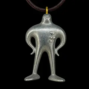 Metal Casted Earthbound Enemy "Starman" Necklace Design
