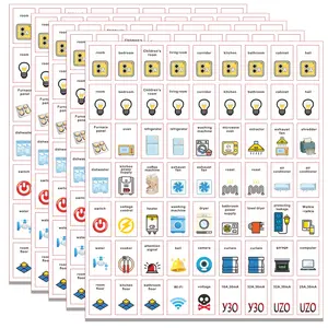 Electrical Panel Index Label Stickers, Switch Label Set, Circuit Breaker Reminder Decals, Home & Office Decor, Electrician Tools, Adhesive Stickers