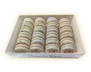 Cake Batter Macaron Cookies Gift Box - 24 Count Snack Cake Batter Macaron Cookies Gift Box - 24 Count Snack