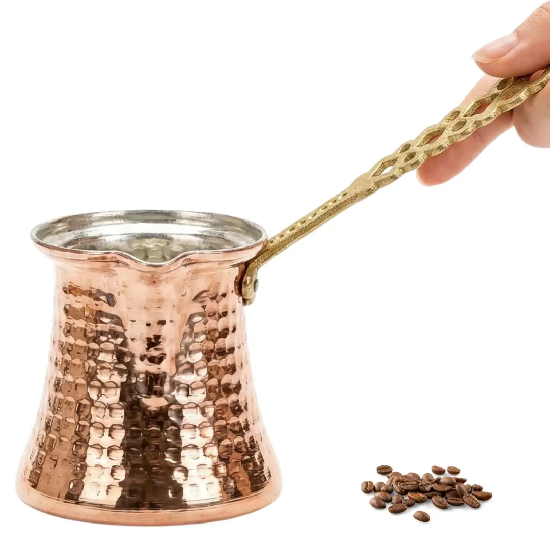 Hakan Copper Stovetop Coffee Maker, Water Boiler