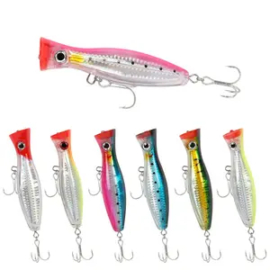 2026 New 8-Piece Saltwater Floating Wave Lure 120mm/43g Threaded Design for Enhanced Durability Suitable for Catching Tunas Swordfish Mackerels, and Marlin
