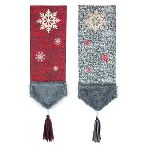 Cozy Snowflake Table Runners Set of 2 for Home Decor