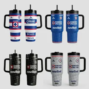 Cruz Azul Soccer Tumbler 40oz 20oz Handle, Cup Soccer Club Mug Fan Drinkware Gift, Gift for fan