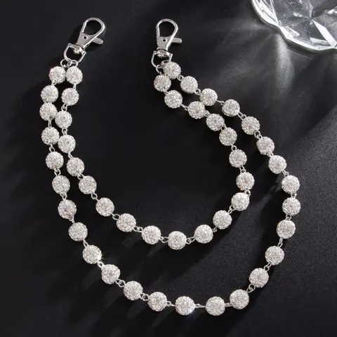 Shiny Modern Acrylic Chain, Belt Bag Accessory, Handbag Accessory, Elegant Chain Strap, Fashionable Street Style Personalized Charm, Stylish Men's and Women's Accessory, With Chain