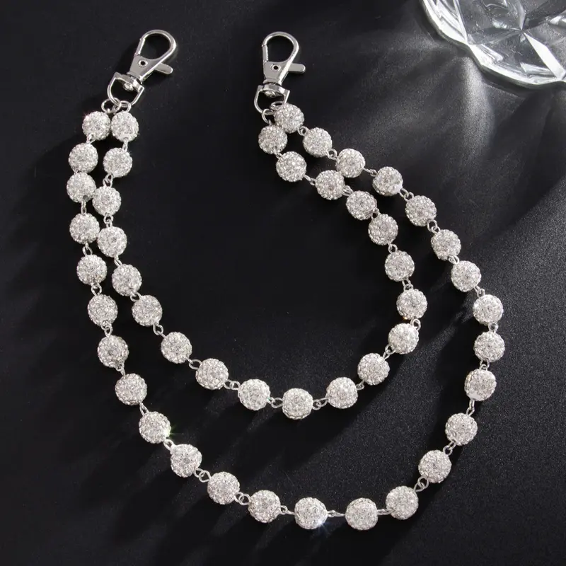 Shiny Modern Acrylic Chain, Belt Bag Accessory, Handbag Accessory, Elegant Chain Strap, Fashionable Street Style Personalized Charm, Stylish Men's and Women's Accessory, With Chain