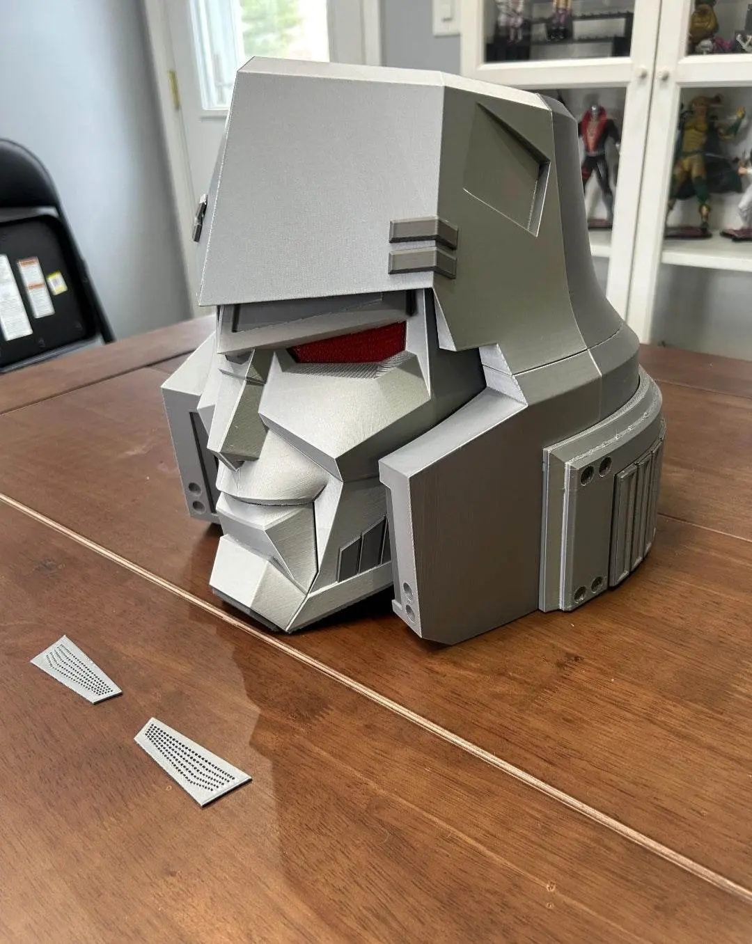 Megatron g1 Galvatron colored Grey helmet mask fits heads up to 24"