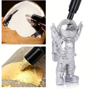 1/ 3pcs Reflective Mirror Marker Pens - Vibrant Chrome Silver & Gold - Water-Resistant for DIY Crafts, Car Styling, and Home Decor