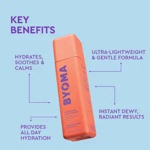 BYOMA Hydrating Milky Toner - Dewy, Ultra Hydrating Toner for Face - Soothes Skin, Locks in Moisture, Reduces Redness - Barrier Repair - 5.07 fl oz