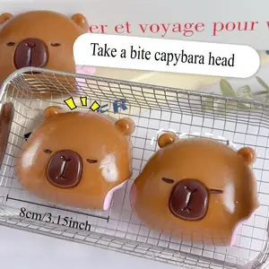 Squishy Capybara Squeeze Stress Toy Lovely Soft Relief Relax Toys Cute Fast Rebound Decompression Doll Birthday Anti-stress Gift
