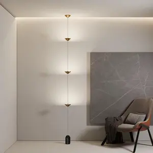 Marble 3-Head Flexible Floor Lamp, Ambient Lighting, Mood Corner Lamp for Bedroom, Living Room, Wall Lights