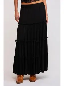 Ruffle Tiered Maxi Skirt