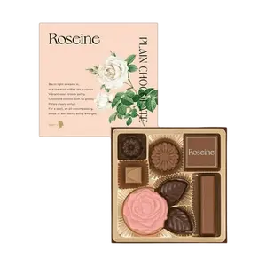Mary's Roseine Mini Rose Chocolate Bouquet Gift Box 8pcs 35g - 58% Cacao Milk & Strawberry Flavors