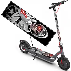 1 piece of CyberTide Cool, Fashion Scooter Sticker, Scooter Sticker, Scooter Floor Mat Sticker, Cool Skateboard Accessories, High Quality PVC Sticker Easy to Install Suitable for Halloween Decoration Christmas Decoration Gifts