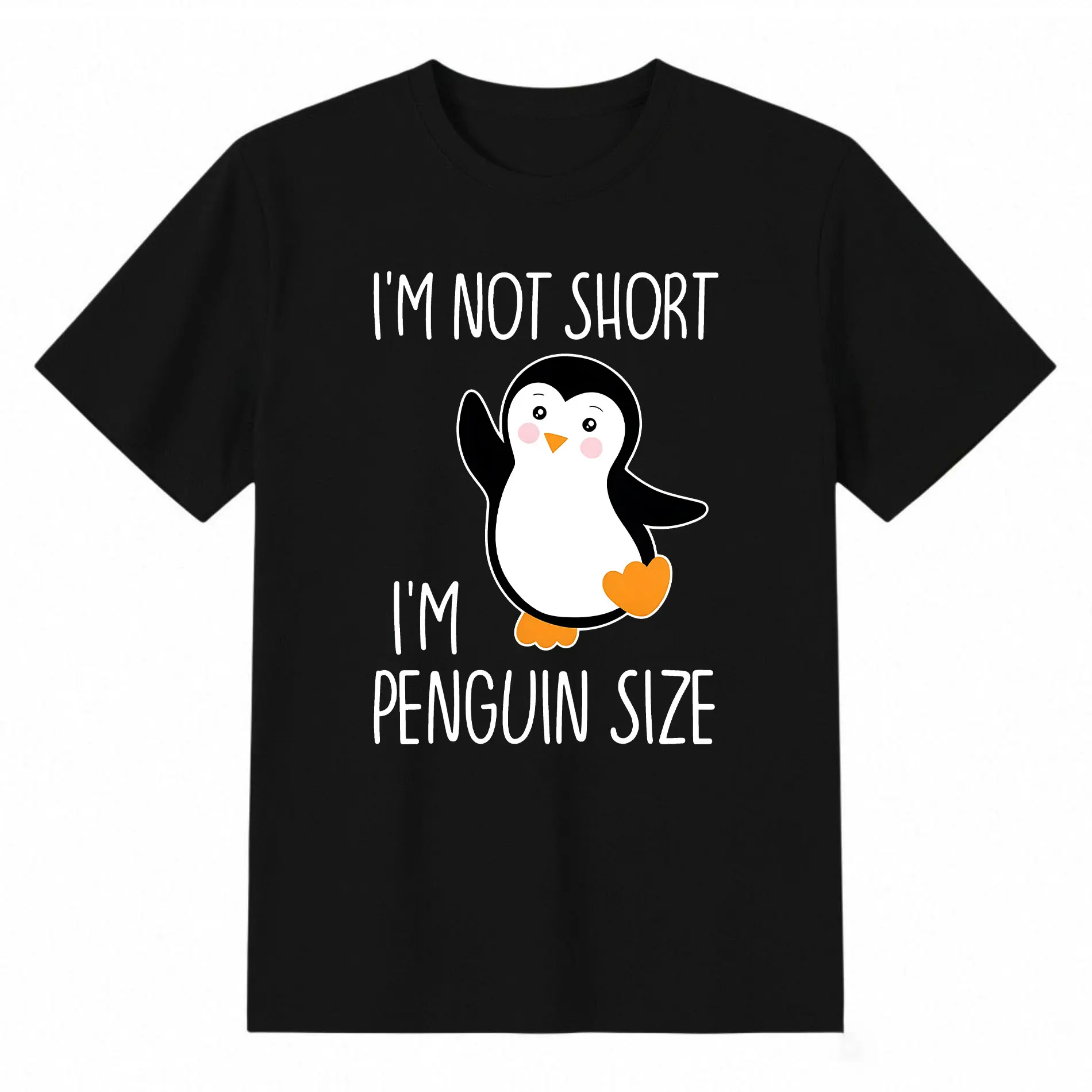 Cute Penguin T-Shirt for Daily Wear Funny Penguin Print, Breathable Comfort