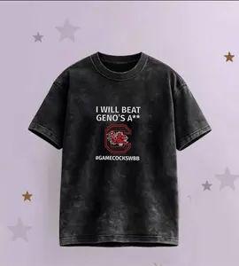 Tee in Black Dawn Staley Geno embroidery tshirt