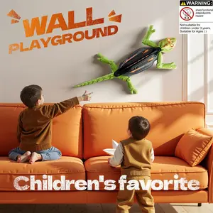 Toy Electric Remote Control Climbing Lizard Chameleon, Realistic Wall Crawler Cockroach Gecko Animal RC Car Gift