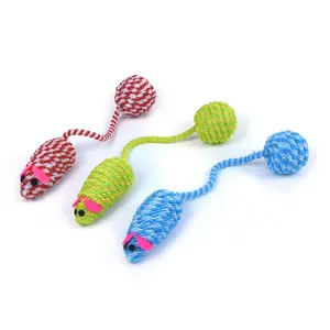 3 Pcs Colorful False Mouse Pet Cat Squeak Toy for Cat , Puppy, Kitten