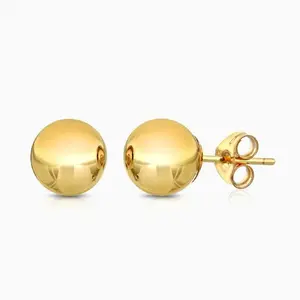 14K GOLD 5MM BALL STUDS
