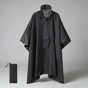 3 in 1 Waterproof Raincoat Lightweight Reusable For Women Men Outdoor Hiking Camping Cycling Fishing Travel Must Have Gear Emergency Rain Shell Packable Jacket For Backpacking Running