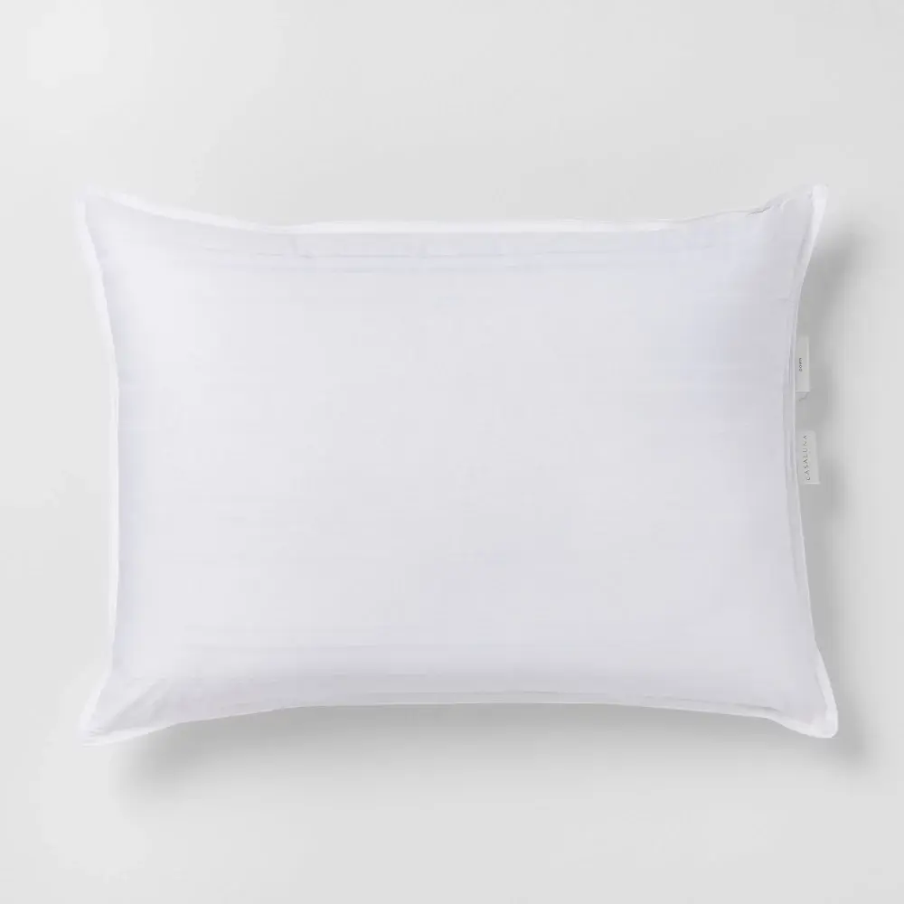 King Machine Washable Medium Down Bed Pillow - Casaluna