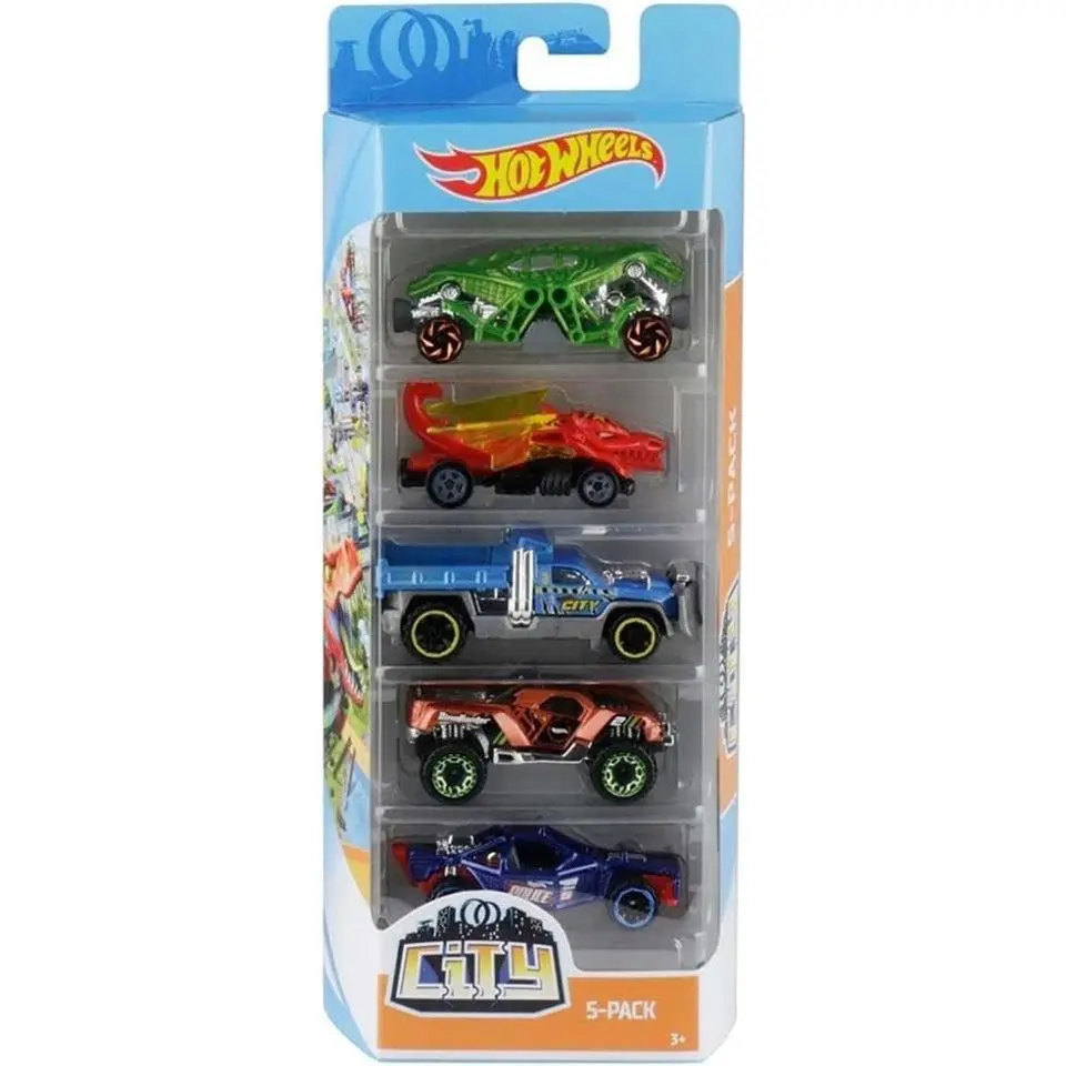 Hot Wheels Assortment Cars, 5 Count