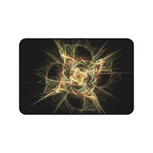 Abstract Glow Desk Mat - Artistic Office Decor, Gaming Mouse Pad, Minimalist Home Office Accessory, Stylish Workplace Gift, Modern Desk