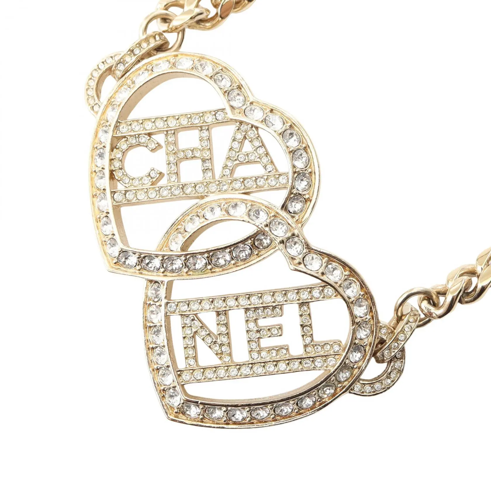 Pre-owned CHANEL Brass Small Leather Goods Choker Necklace