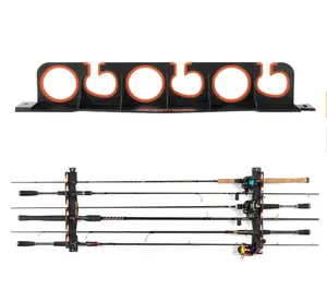 KastKing SafeGuard Fishing Rod Holder for Garage, Wall or Ceiling Mounted Fishing Rod Rack Storage Organizer, Fishing Pole Holder Holds 6 Rods or Combos in Less Than 18 Inches