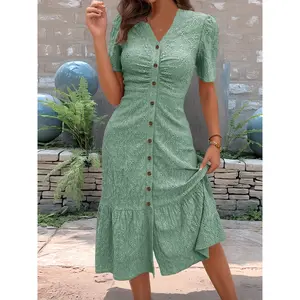 2026 model summer short-sleeved fashionable women's dress