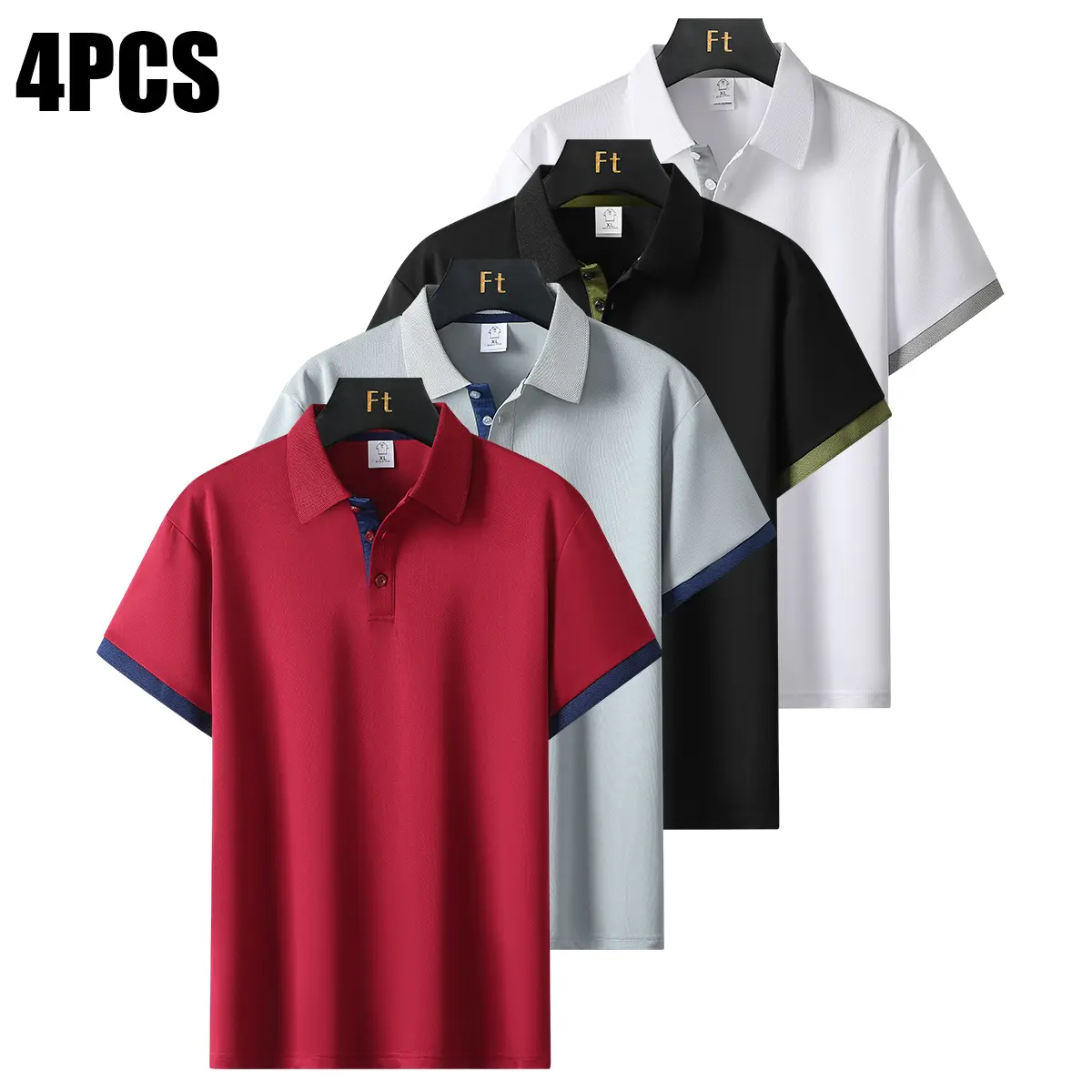 Red + Gray + Black + White