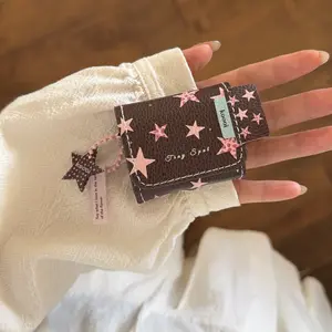 Blue Rhombus Leopard Star AirPods Case, Compatible with AirPods Pro3/pro2, Durable Shockproof Earphone Protector