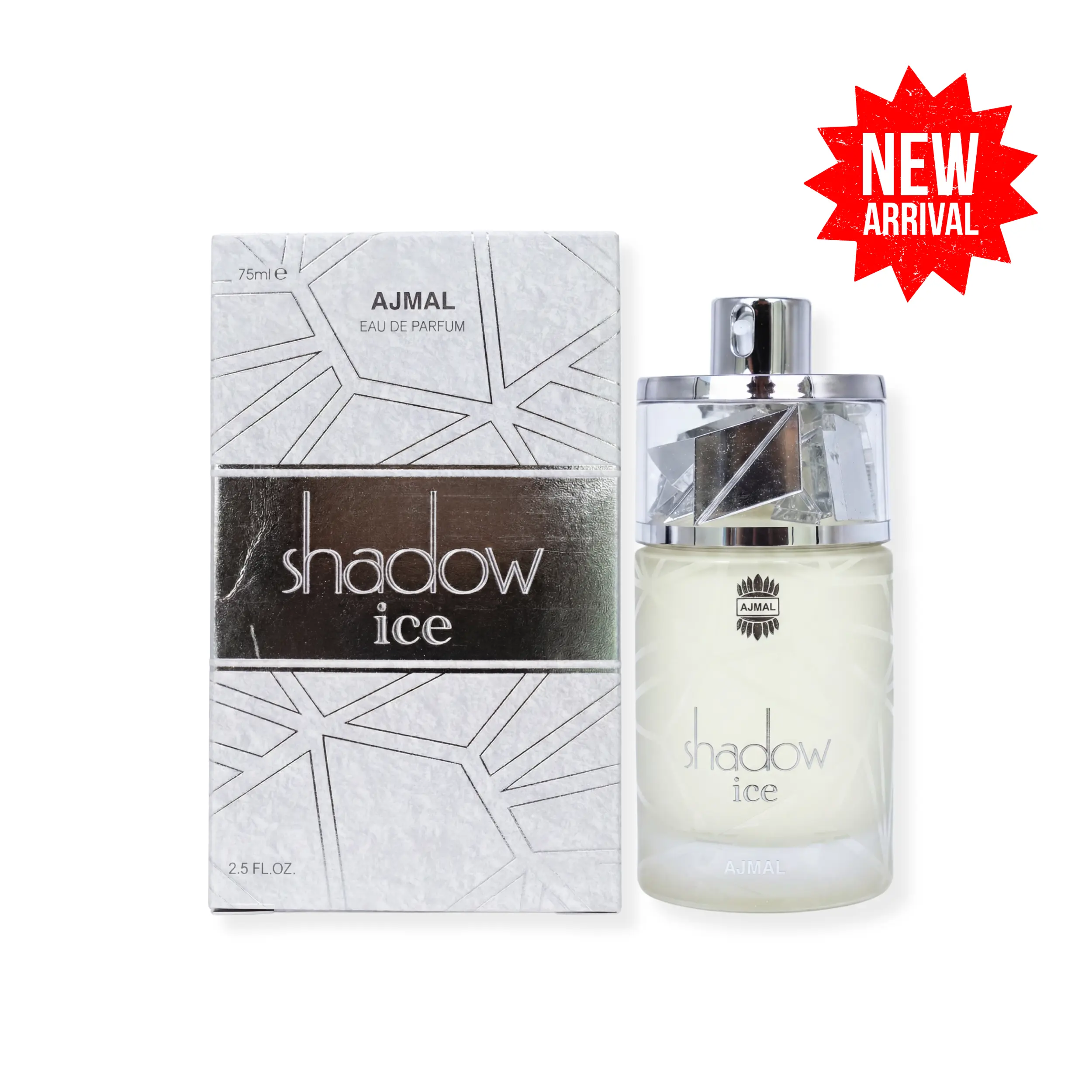 AJMAL Shadow Ice Unisex EDP Fragrance, Single Item, 2.5fl.oz-75ml, 100ml Perfume, 100 Ml Perfume