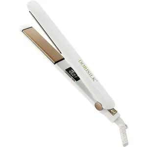 Flat Iron 450 Degrees, Hair Straightener and Curler 2 in 1, 30s Fast Heat Straightening Iron for Hair, Dual Voltage Hair Iron 1 Inch Salon Temp Gift for Girls, White