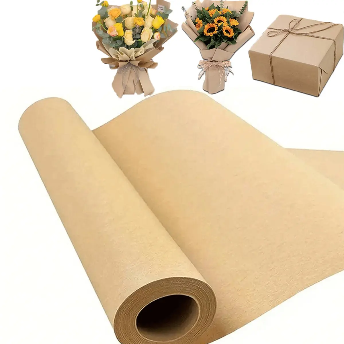 Cowhide Flower Wrapping Paper Roll, Christmas Gift & Birthday Decorating, DIY Packaging Florist Supplies, Bouquet Wrapper, Craft Poster Board, Gift Box Design, Gift Decoration, Creative Gift Packaging