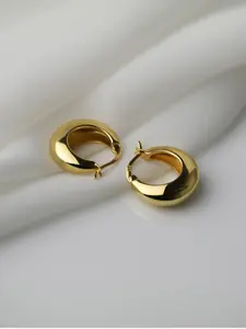 Golden/silver Teardrop Earrings, Fashionable Simple Design, Casual Style, Metal Chain Material, All Seasons Jewelry