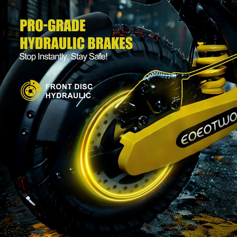 EOEOTWO All Terrain Electric Scooter,1200W Violent Motor,30MPH Fast 20/40Miles Range,3 Seconds Folding,330LBs Load Capacity,Dual Shock Absorption,Foldable Off-Road E-Scooter