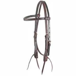 Martin Saddlery Roughout Browband Headstall - 5/8" Skirting