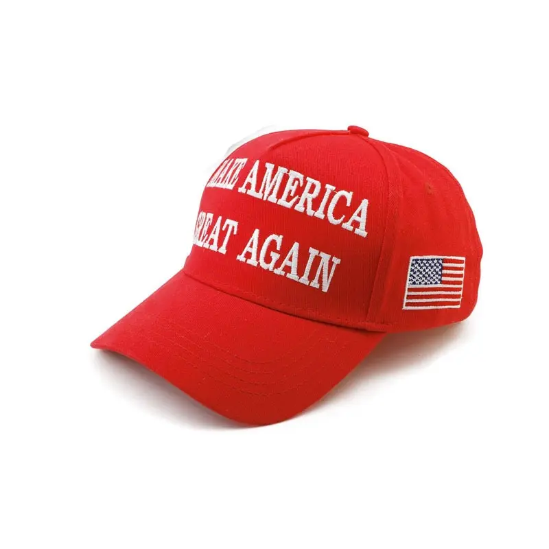 Make America Great Again Unisex Cotton Dome Baseball Cap with Monogram Print Adjustable Size Sun Protection Streetwear Style