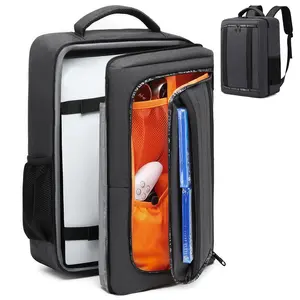 New PS5 Game Console Backpack with Thick Shock-Absorbing Padding, Drop-Proof Design, Compartmentalized Storage for Controller, Headset and Accessories, Portable Carry Bag for Travel & Outdoor Use