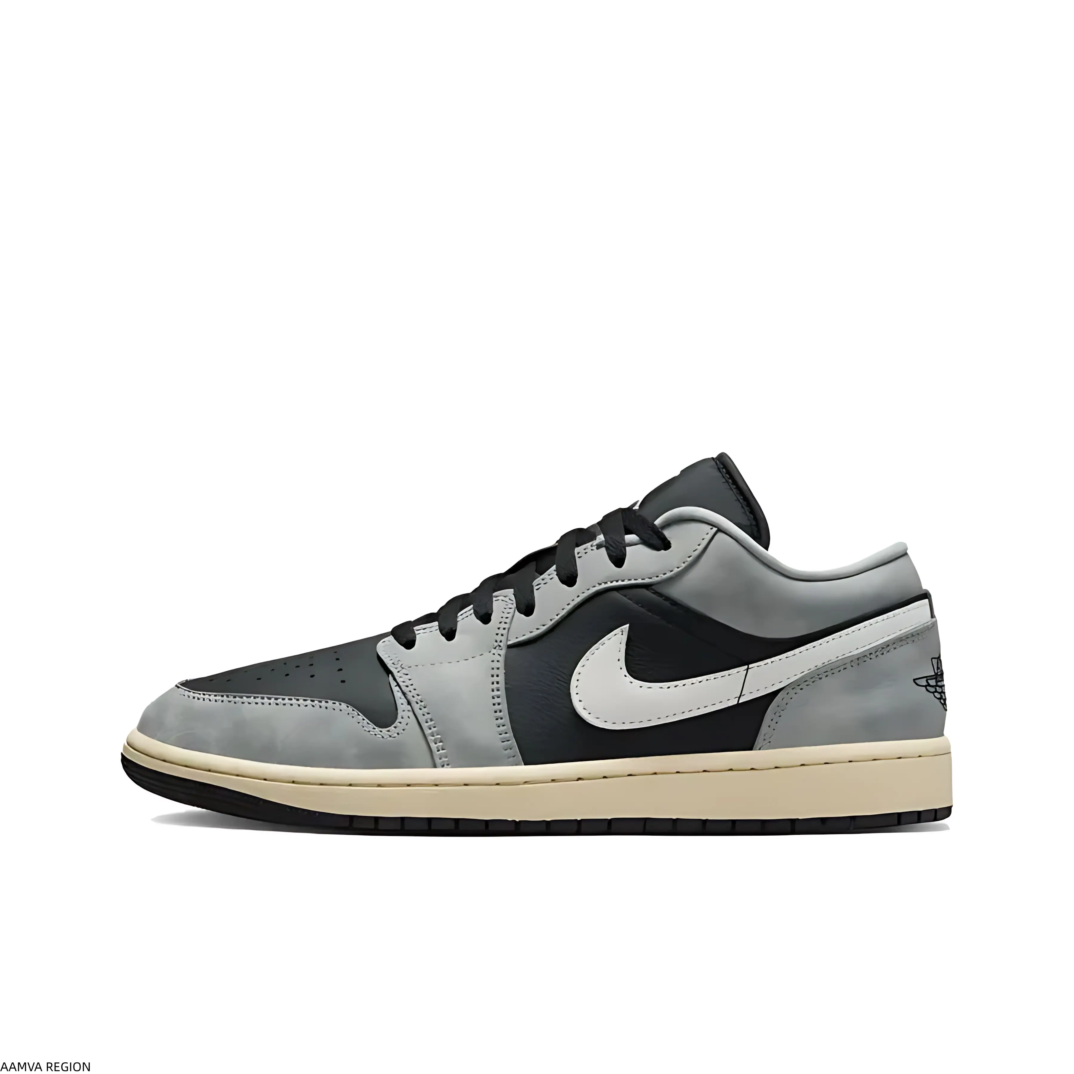 Vintage Washed Unisex Street Sneakers | Soft Synthetic Leather Grey Black Low Top | Brand New Sealed with Original Shoe Box | Trendy Daily Commute Shoes