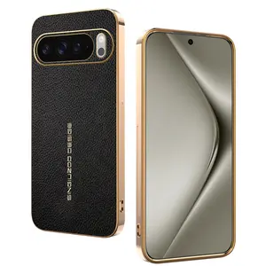 Premium leather phone case compatible with Google Pixel 10 Pro XL, Pixel 10A, Pixel 9 Pro, Pixel 9A, Pixel 8, Pixel 7 and Pixel 6. Shockproof protective cover featuring durable construction and a secure grip design.