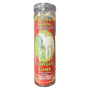 Candle Perfume - Veladora Preprada - Cordero Manso Decor Ornaments  Floral Scented Decoration
