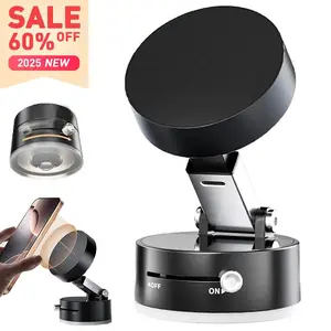 2025 New Vacuum Magnetic Suction Cup Phone stand - Equipped with magnetic ring, Easy to mount,360° adjustable holder, portable phone accessories