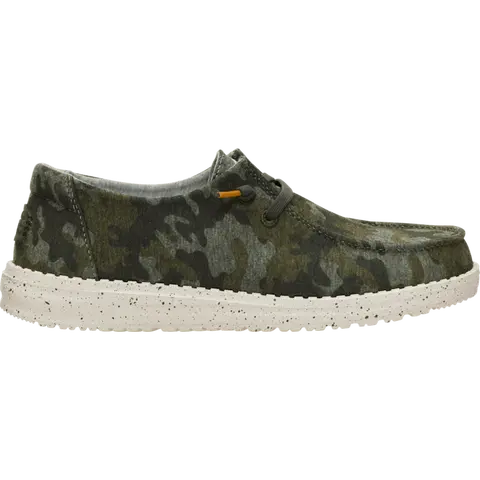HEYDUDE Wendy Stretch Jersey Camo - Comfortable Slip on Shoes for Women