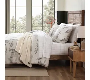 Eddie Bauer Rocky Mountain Cabin Cotton Full/Queen Duvet Set
