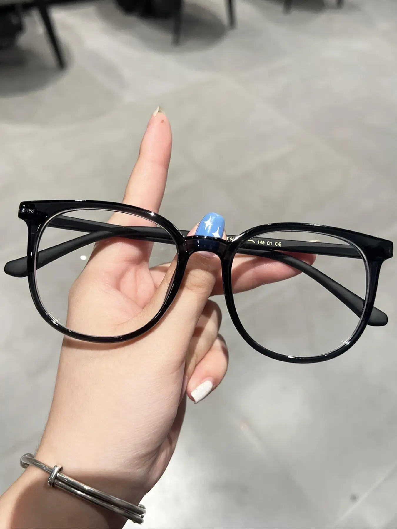 Simple Anti-blue Light Eyeglasses, Basic Flat Frame Fashion Eyeglasses for Women & Men, Fashion Eyeglasses for Work, Daily Clothing Decor, Perfect for